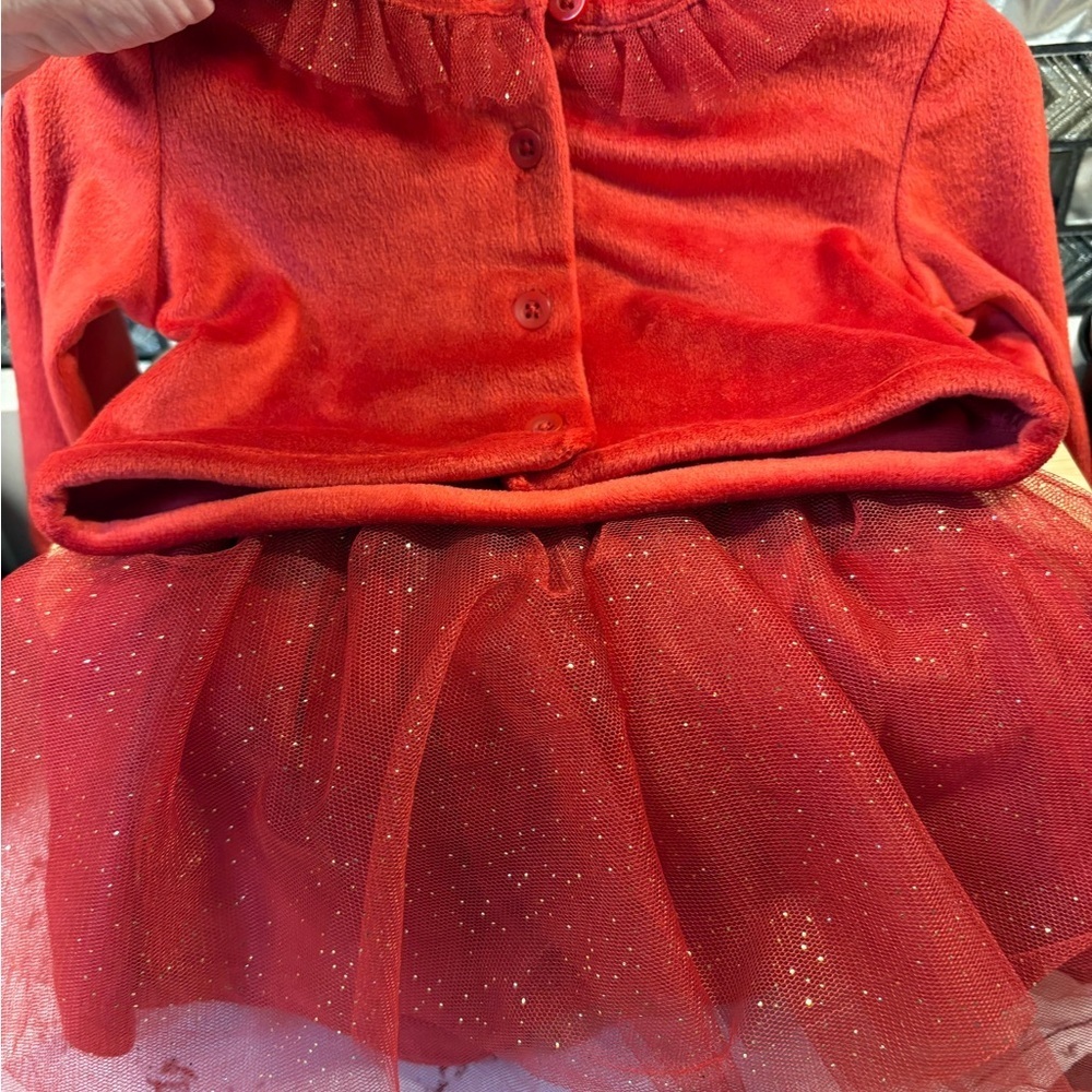 First Impressions Red Glitter Dance Costume